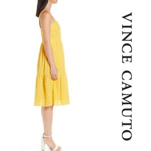 vince camuto sleeveless eyelet sundress
